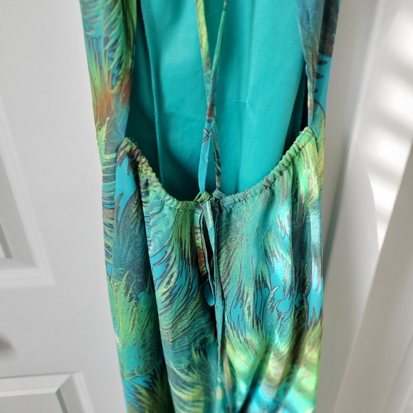 ♡SOLD♡ Luxxel Green Tropical Print Maxi Size S - Picture 13 of 16